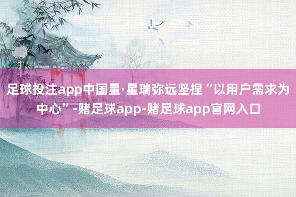 足球投注app中国星·星瑞弥远坚捏“以用户需求为中心”-赌足球app-赌足球app官网入口