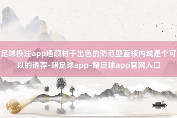 足球投注app通顺材干出色的防范型蓝领内线是个可以的遴荐-赌足球app-赌足球app官网入口