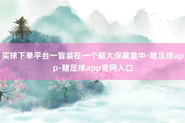 买球下单平台一皆装在一个超大保藏盒中-赌足球app-赌足球app官网入口