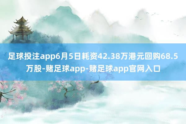 足球投注app6月5日耗资42.38万港元回购68.5万股-赌足球app-赌足球app官网入口