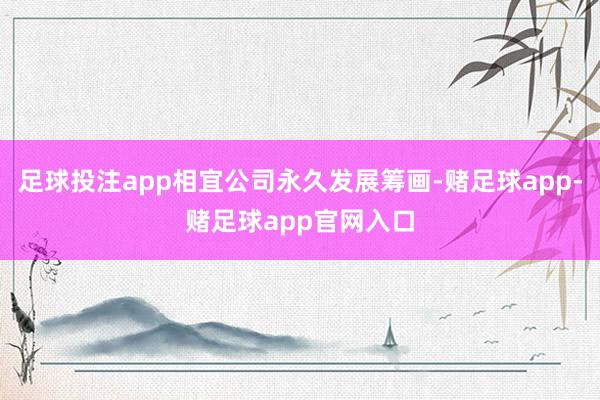 足球投注app相宜公司永久发展筹画-赌足球app-赌足球app官网入口