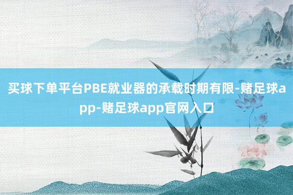 买球下单平台PBE就业器的承载时期有限-赌足球app-赌足球app官网入口