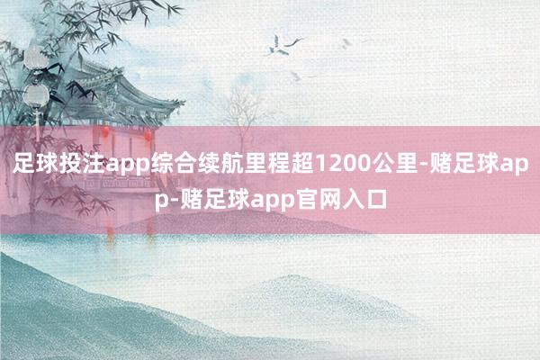 足球投注app综合续航里程超1200公里-赌足球app-赌足球app官网入口