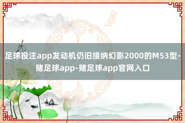 足球投注app发动机仍旧接纳幻影2000的M53型-赌足球app-赌足球app官网入口