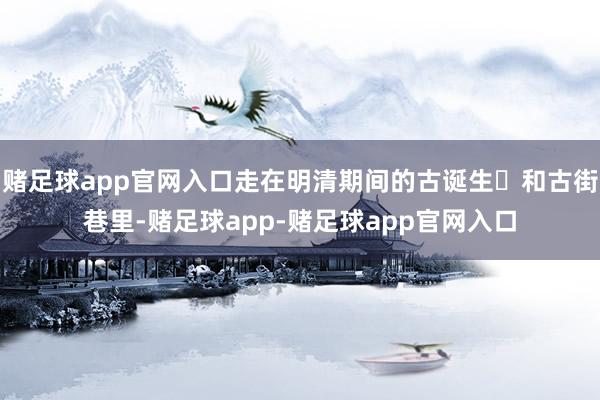 赌足球app官网入口走在明清期间的古诞生️和古街巷里-赌足球app-赌足球app官网入口