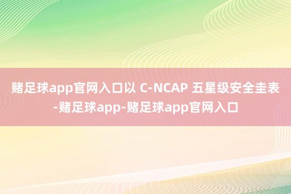 赌足球app官网入口以 C-NCAP 五星级安全圭表-赌足球app-赌足球app官网入口