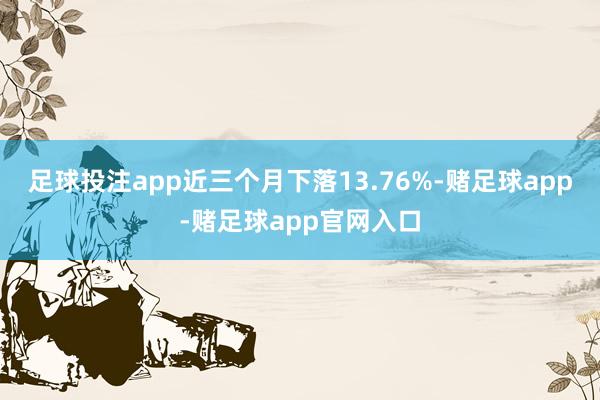 足球投注app近三个月下落13.76%-赌足球app-赌足球app官网入口