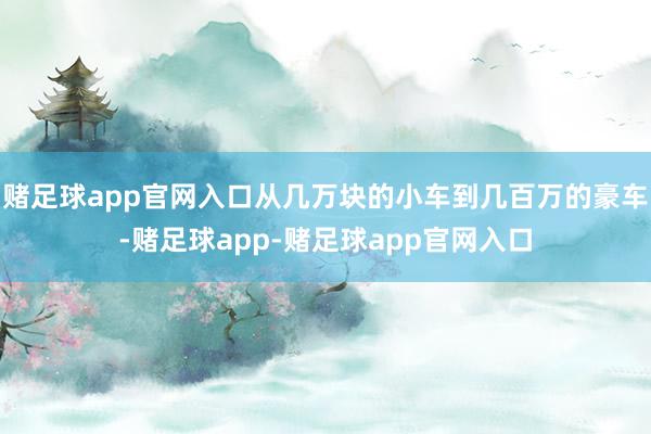 赌足球app官网入口从几万块的小车到几百万的豪车-赌足球app-赌足球app官网入口