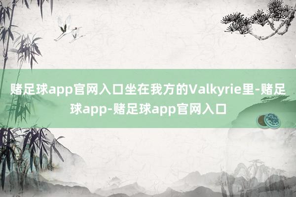 赌足球app官网入口坐在我方的Valkyrie里-赌足球app-赌足球app官网入口