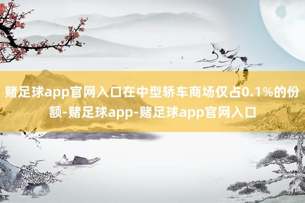 赌足球app官网入口在中型轿车商场仅占0.1%的份额-赌足球app-赌足球app官网入口