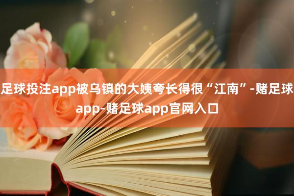 足球投注app被乌镇的大姨夸长得很“江南”-赌足球app-赌足球app官网入口