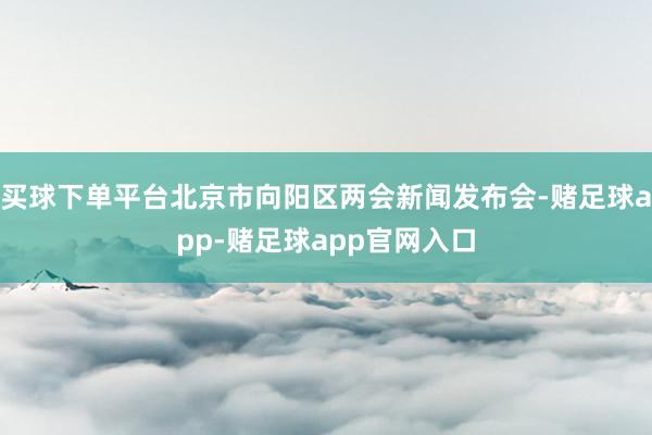 买球下单平台北京市向阳区两会新闻发布会-赌足球app-赌足球app官网入口