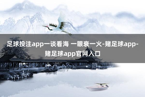 足球投注app一谈看海 一眼衰一火-赌足球app-赌足球app官网入口